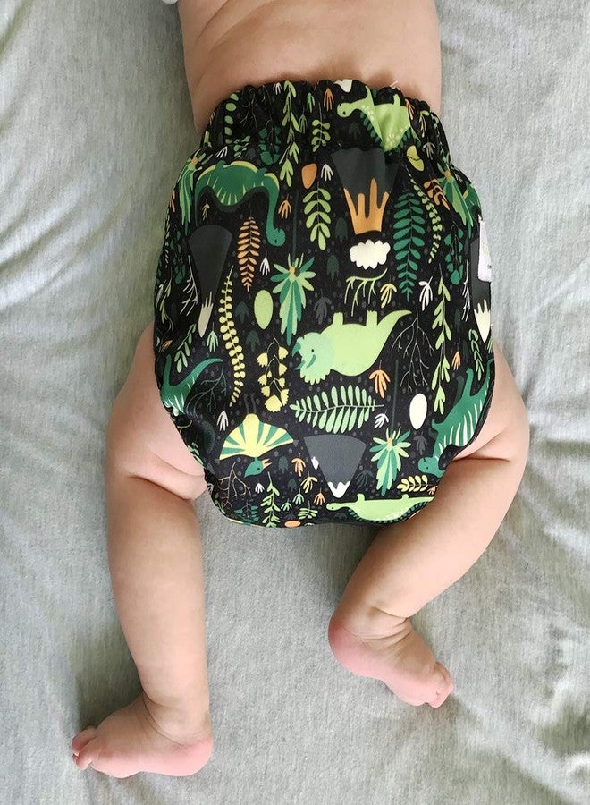 Ecoable Reusable Waterproof Diaper Cover Shell: for Baby Prefold Cloth Diapers, Flats, Fitted or Inserts (Clouds and Rainbows) - Image 5